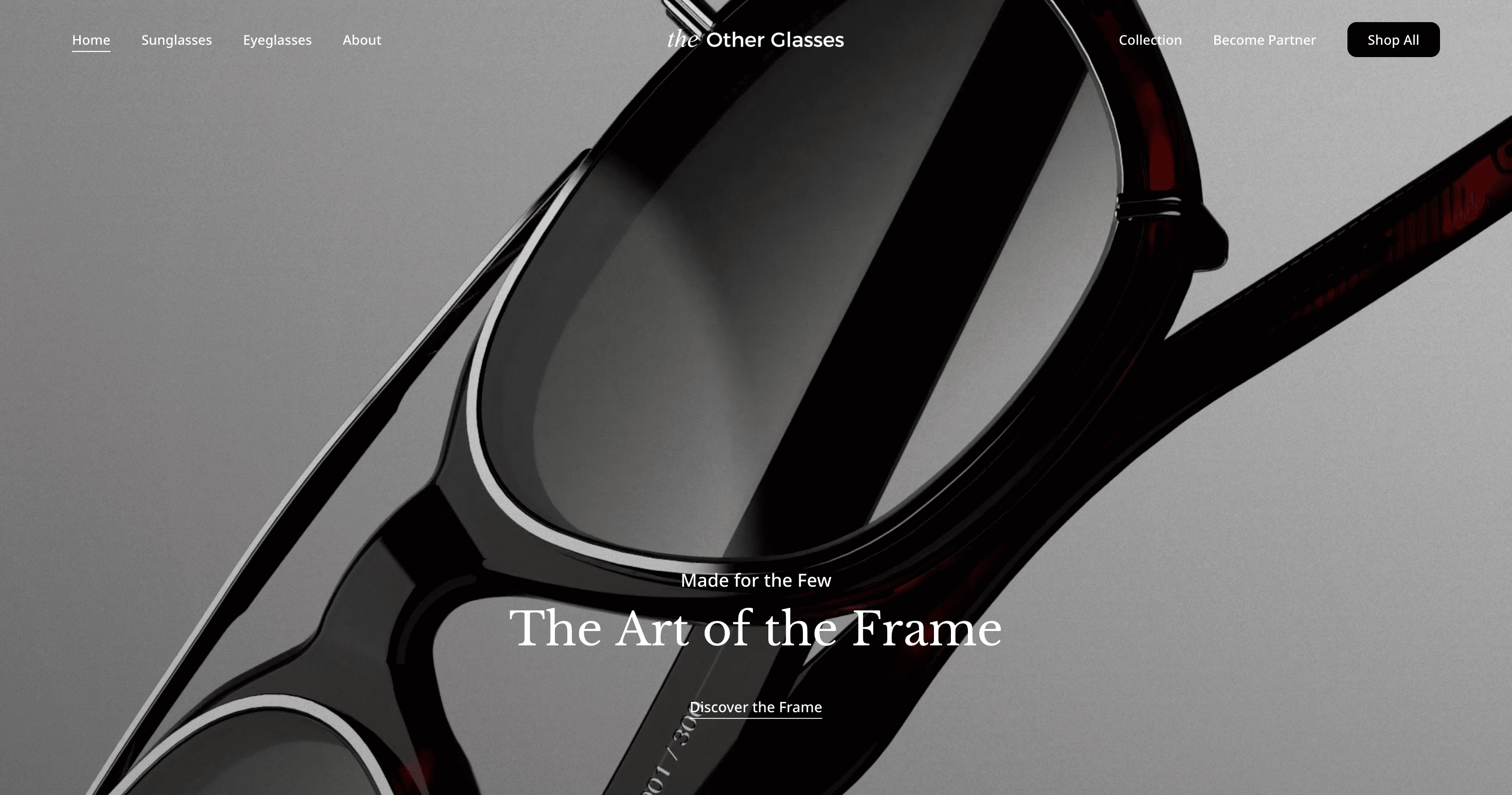 The Other Glasses — Luxury Eyewear E-Commerce Experience | Intella Digital
