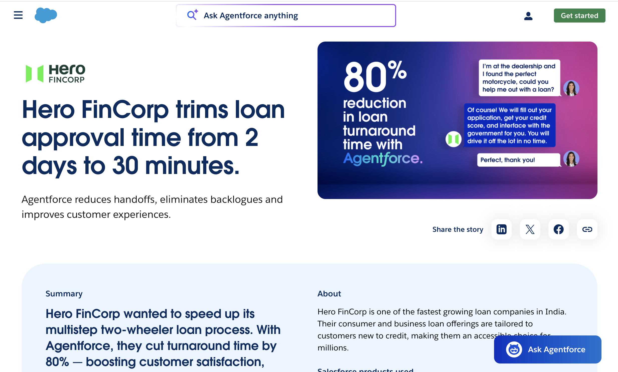 Salesforce case study example